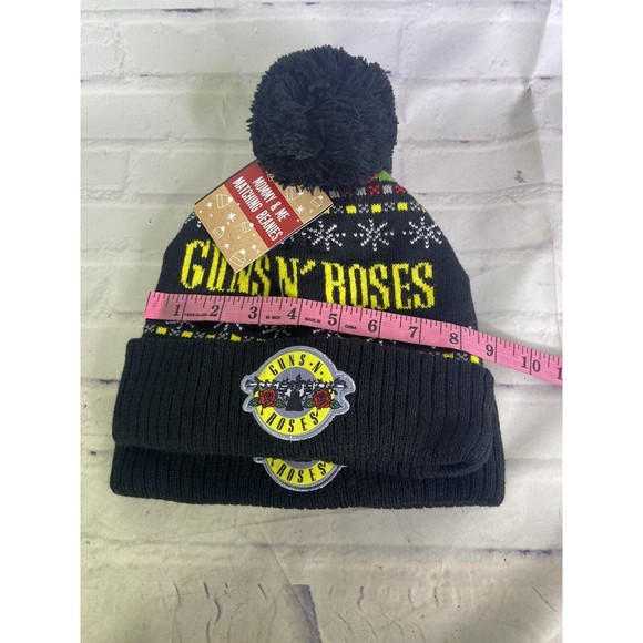 Guns N Roses Rock Band Music Mommy and Me Matching Beanie Hat Cap Set Adult Kids
